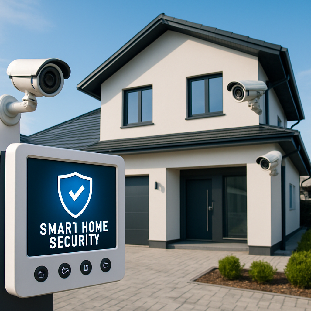 Smart home security system with multiple cameras